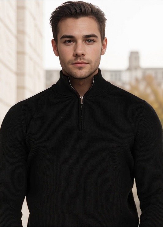 The Milano Half Zip Sweater