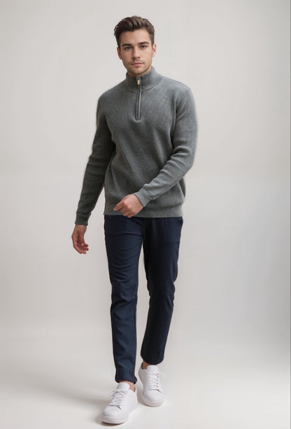 The Milano Half Zip Sweater