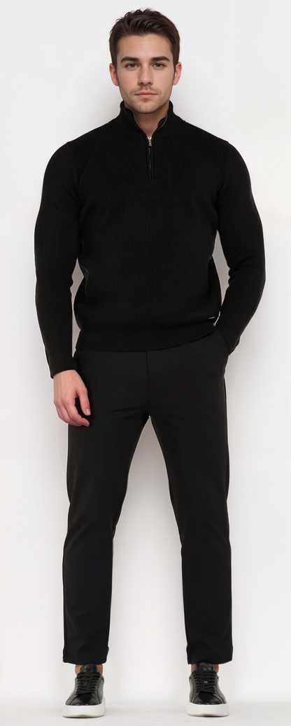 The Milano Half Zip Sweater